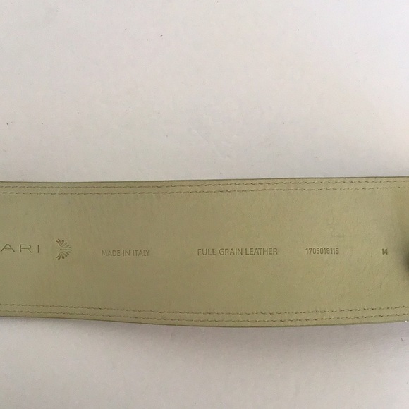 ELIE TAHARI CROCODILE LEATHER BELT IVORY MEDIUM NWT - Picture 11 of 11